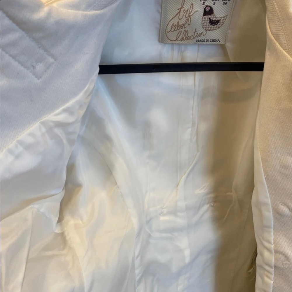 Off white double breasted coat size S